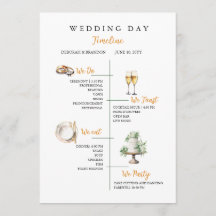 Joli calendrier de mariage aquarelle plat