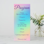 Programme Joli Pastel Rainbow Mariage dégradé (Debout devant)
