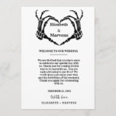 Programme Jour de mariage gothique d'Halloween Événements Ca (Devant)