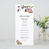 Programme Joyeux Macaron | Élégant Violet Floral Moderne (Debout devant)