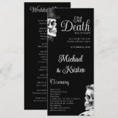 Programme Jusqu'à ce que la mort nous sépare Gothique Crânes (Devant / Derrière)
