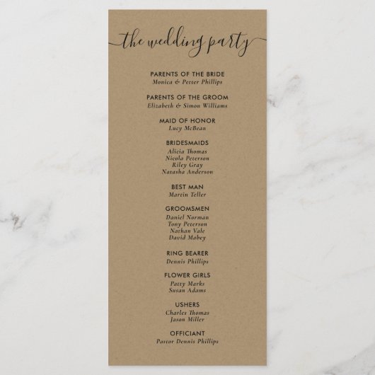 Programme Kraft moderne Nous faisons Mariage (Dos)