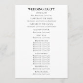 Programme La chute de l'automne laisse la cérémonie Mariage (Dos)