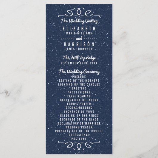 Programme La collection de Mariages de nuit étoilée - Progra (Devant)