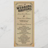 Programme La collection de Mariages de Steampunk victorienne (Devant)