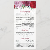 Programme La collection de Mariages floraux romantiques (Dos)