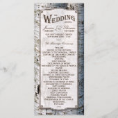 Programme La collection de Mariages Rustic Silver Birch Tree (Devant)