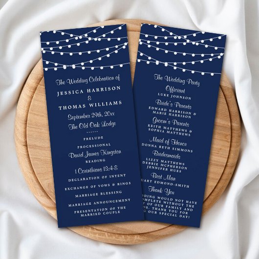 Programme La Collection Mariage Bleu Marine Lights