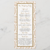 Programme La collection Mariage moderne de Paisley - Brown (Dos)