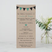 Programme La collection moderne de Mariages Bunting Turquois (Debout devant)