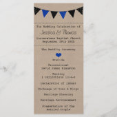 Programme La collection moderne de Mariages de Bunting Bleu (Devant)