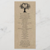 Programme La collection Rustic Heart Tree Mariage (Dos)