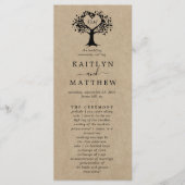 Programme La collection Rustic Heart Tree Mariage (Devant)