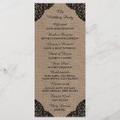 Programme La dentelle noire sur la collection de Mariages de (Dos)