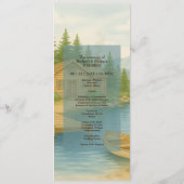 Programme Lac Tahoe Mountain Réception de mariage rustique (Dos)