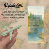 Programme Lac Tahoe Mountain Réception de mariage rustique