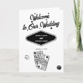 Programme Las Vegas Casino Mariage Commande de service (Devant)