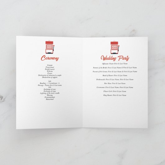 Programme Las Vegas Casino Mariage Commande de service (Intérieur)
