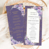 Programme Lavande violette Lilac Ligne Art Mariage Floral
