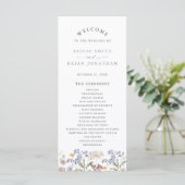 Programme Lavender Spring Wildflower Meadow Garden Wedding  (Debout devant)
