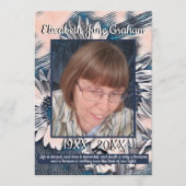 Programme Le corail et le tournesol bleu | Photo | Funéraill (Devant)