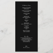 Programme LE MARIAGE Tarot Squelettes Mariée et Mari Program (Dos)