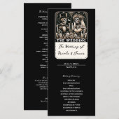Programme LE MARIAGE Tarot Squelettes Mariée et Mari Program (Devant / Derrière)