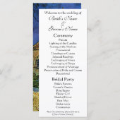 Programme L'église d'Auvers de Vincent van Gogh Mariage (Devant / Derrière)