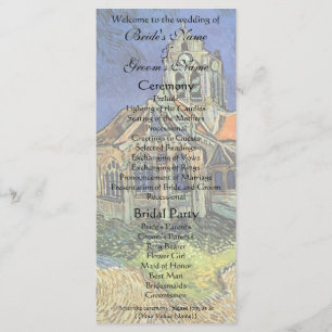 Programme L'église d'Auvers de Vincent van Gogh Mariage