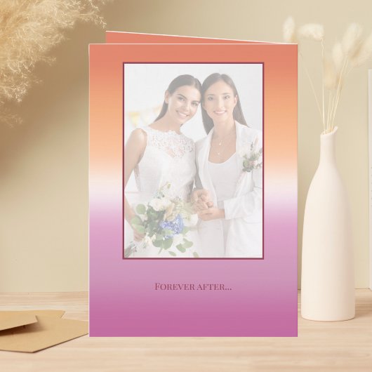 Programme Lesbian Wedding Photo Pride Flag Gradient
