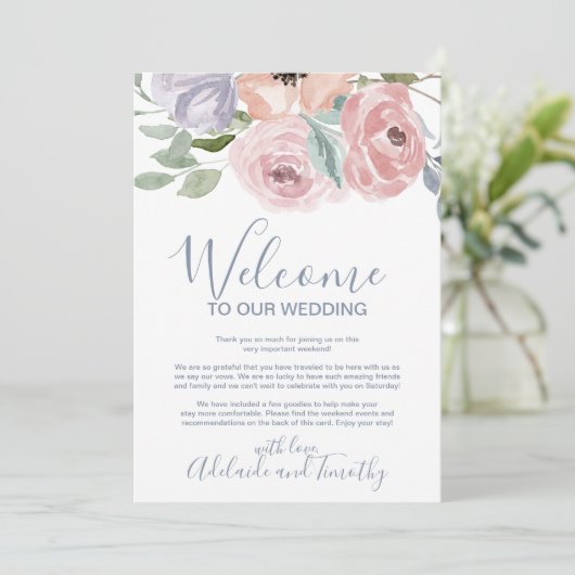 Programme Lettre d'accueil et itinéraire aux florales rose p (Debout devant)