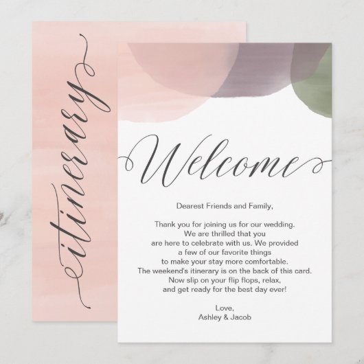 Programme LETTRE D'ACCUEIL ET Itinéraire Moderne (Devant / Derrière)