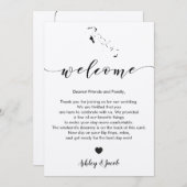 Programme LETTRE D'ACCUEIL Mariage DES Bahamas (Devant / Derrière)