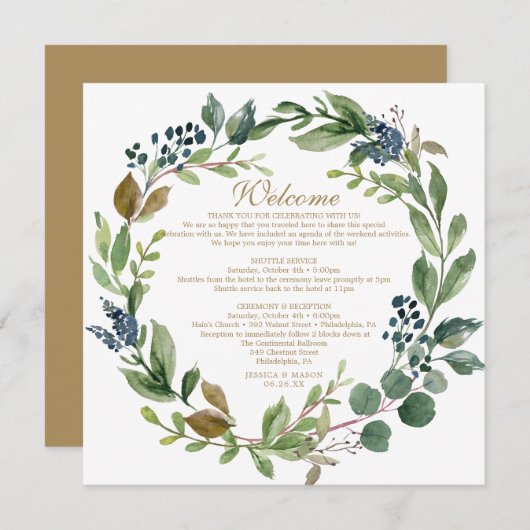 Programme LETTRE D'ACCUEIL OR DE LA Marine VERTICALE (Devant / Derrière)