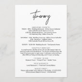 Programme Lettre de bienvenue de mariage à calligraphie fant (Dos)