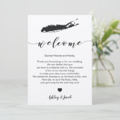 Programme Lettre de bienvenue du Mariage de Long Island & It (Debout devant)