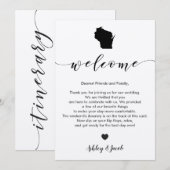 Programme Lettre de bienvenue du Mariage du Wisconsin et car (Devant / Derrière)