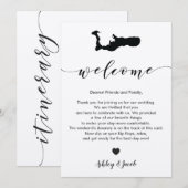 Programme Lettre de bienvenue du Mariage Grand Cayman et iti (Devant / Derrière)