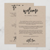 Programme Lettre de bienvenue et itinéraire Trousse de bienv (Devant / Derrière)