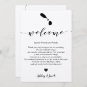 Programme Lettre de bienvenue Mariage St Kitts & Nevis Itiné (Devant / Derrière)