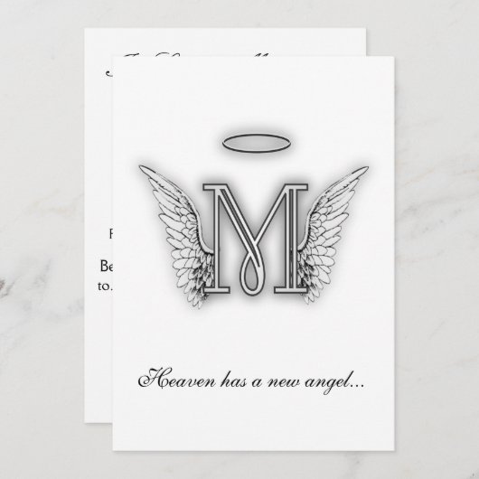 Programme Lettre d'hommage Monogram Memorial M (Devant / Derrière)