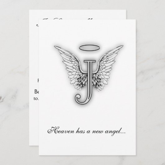 Programme Lettre d'hommage monogramme J (Devant / Derrière)