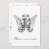 Programme Lettre d'hommage monogramme K (Devant / Derrière)