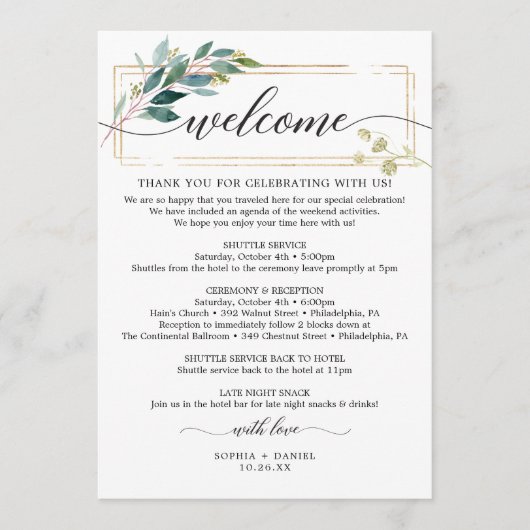 Programme LETTRE D'Icône Mariage Verte (Devant)