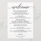 Programme Lettre d'itinéraire mariage de bienvenue - Sac d'h (Devant)