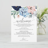 Programme LETTRE Itinéraire D'Accueil Mariage Fleurie Marine (Debout devant)