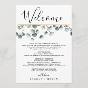 Programme LETTRE Itinéraire Mariage D'Accueil Eucalyptus Gre