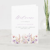 Programme Lilac Lilac Fleurs sauvages Mariage plié (Devant)