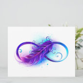 Programme L'infini avec plume violette (Debout devant)