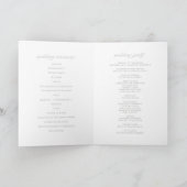 Programme Livret de Mariage blanc pour Confetti à huile d'ar (Intérieur)